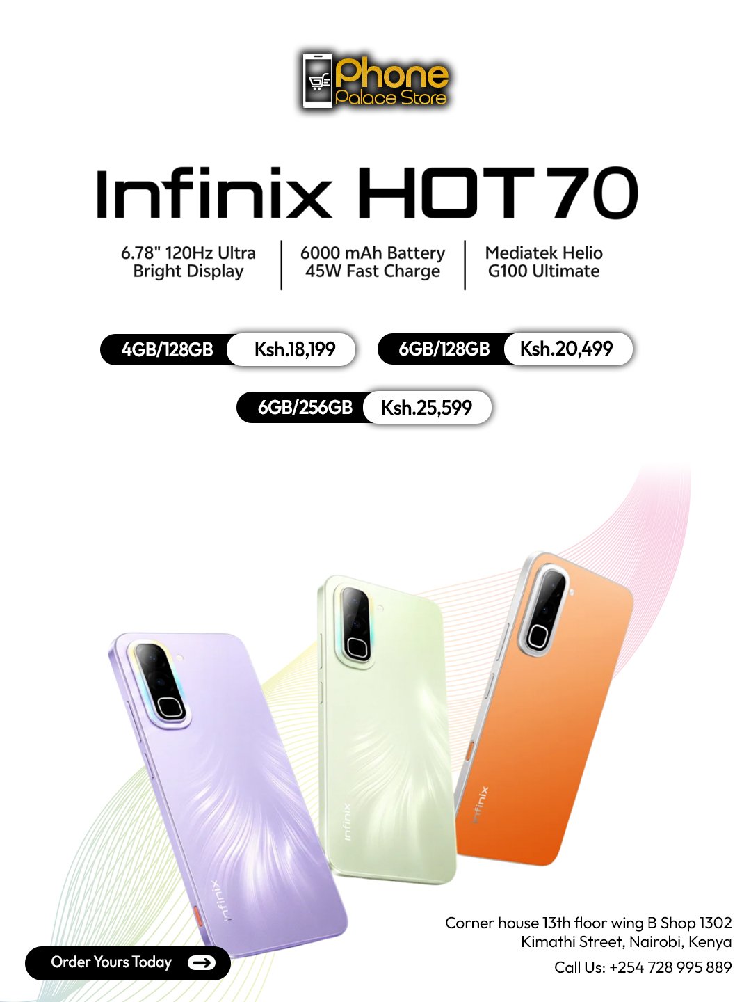 Infinix Hot 70 Mobile Slide